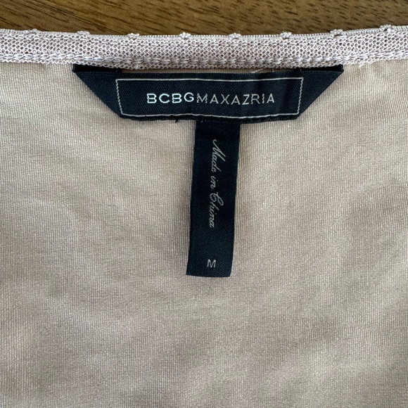 BCBGMaxAzria Blush Lace Detail Dress size M - Picture 3 of 4